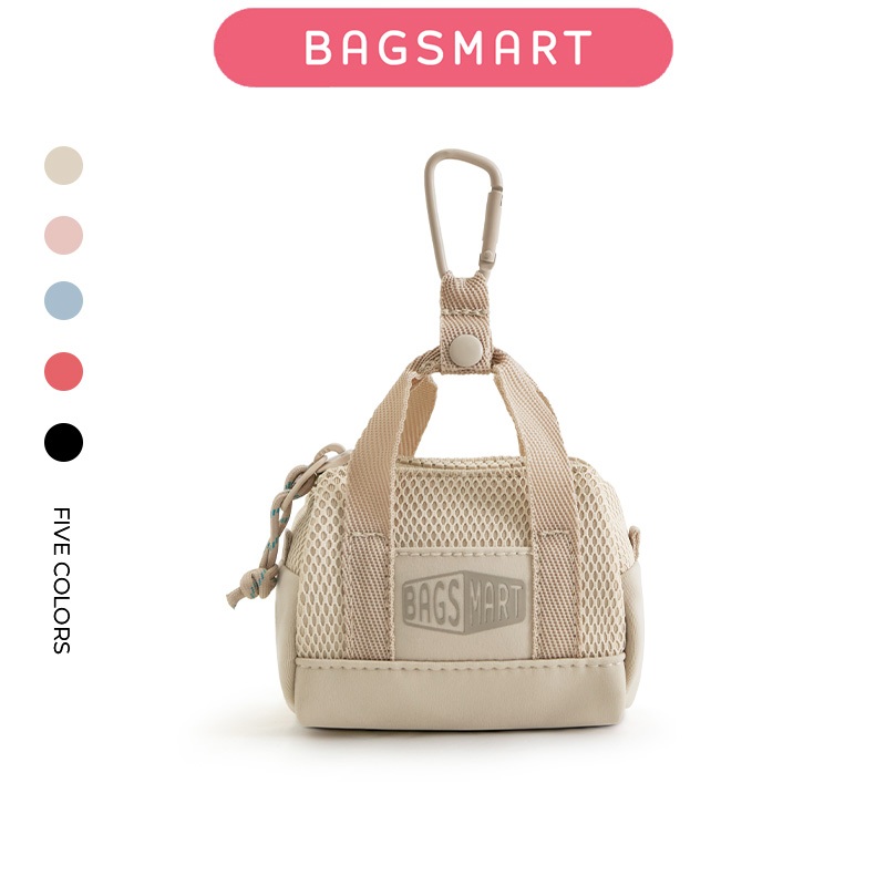 BAGSMART Mini Accessories Bag น่ารักกระเป๋าเป้สะพายหลัง Charm สำหรับหูฟังและสิ่ง