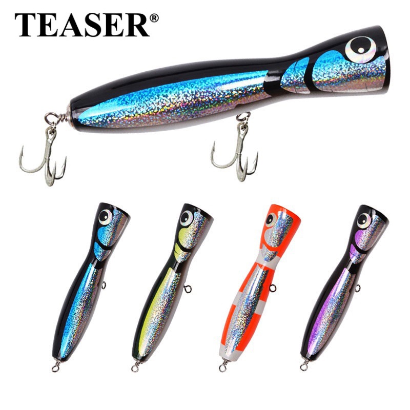TEASER【WD117】เหยื่อตกปลาไม้ ±120 กรัม ±21.5 ซม. GT