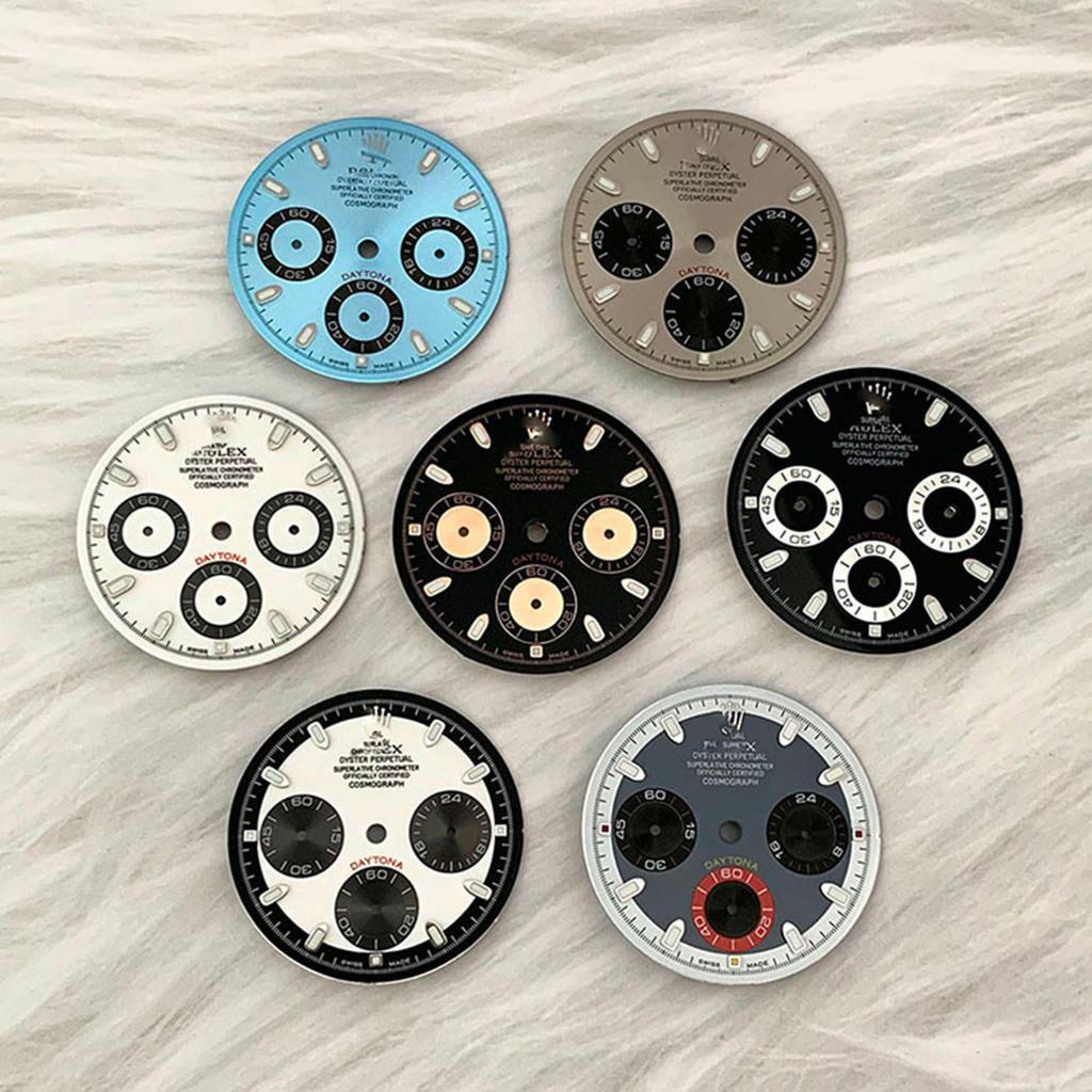 Retro น่ารัก Panda Surface นาฬิกา Dial Non-Luminous Mechanical Watch Dial อะไหล่สําหรับ VK63 การเคลื