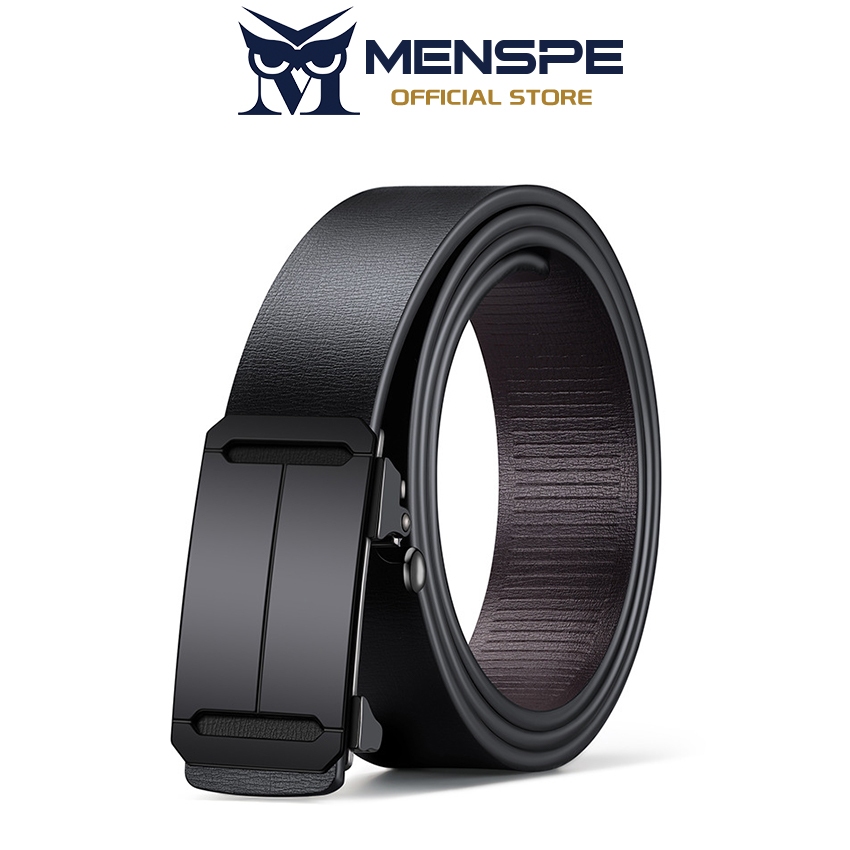 MENSPE เข็มขัดผู้ชายหัวเข็มขัดอัตโนมัติ ดีไซน์เก๋ เรียบง่าย ทนทาน