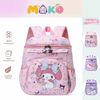 MOKO กระเป๋าเป้ Sanrio Hello Kitty, My Melody &amp; Kuromi สำหรับเด็ก ดีไซน์น่ารัก คลาสสิก มีความจุมาก