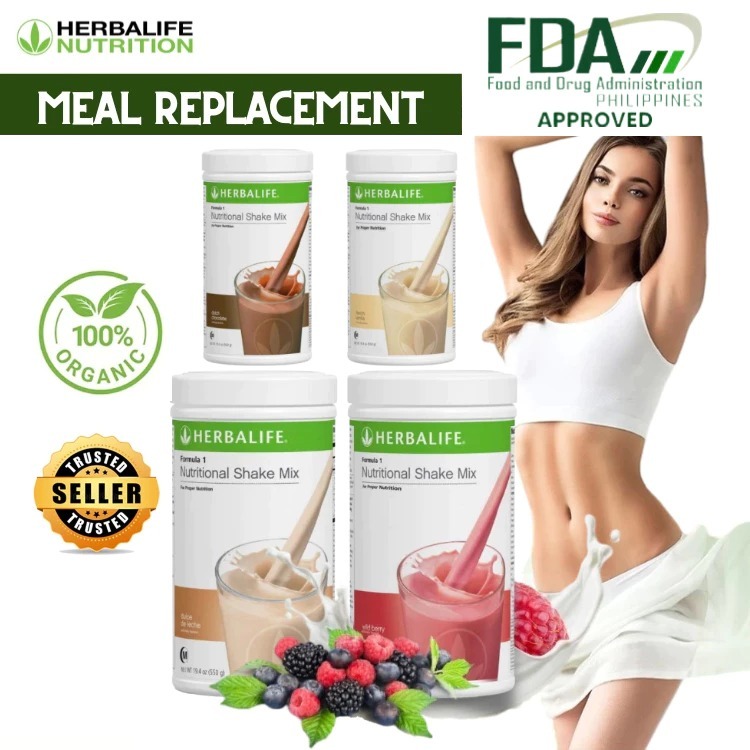 HerbaLife F1 Official Nutrition Blend (Meal Replacement) Shake အတွက် ပရိုတိန်း — ကိုယ်အလေးချိန်လျှော့ 550g (အရသာ ၄ မျိုး)