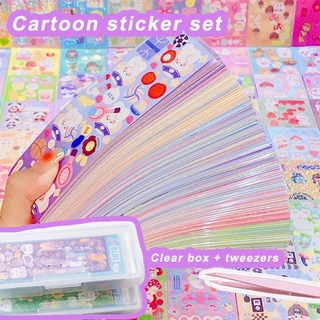 100/200 แผ่น Non-Repetitive Cuckoo Card DIY สติกเกอร์สาวคู่มือวาง Cuckoo Card คู่มือเด็กเลเซอร์สติกเกอร์ฟรี Match