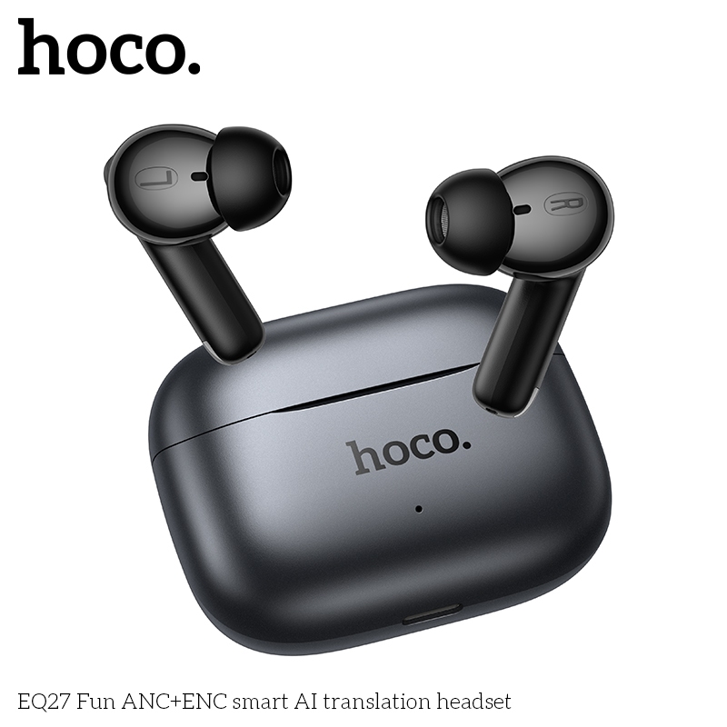 Hoco. EQ27 หูฟังบลูทูธ แปลภาษา พร้อม AI เรียลไทม์ 134 ภาษา เสียงสเตอริโอ HIFI อัจฉริยะ+ANC+ENC คุณภาพดี รับประกัน 1 ปี - รูปที่ 3