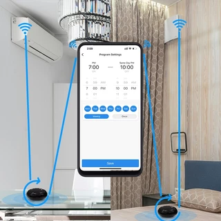 Tuya WiFi IR รีโมทคอนโทรลสมาร์ทระยะไกล Universal อินฟราเรด Controller สําหรับเครื่องปรับอากาศทํางานร่วมกับ Alexa Google Home