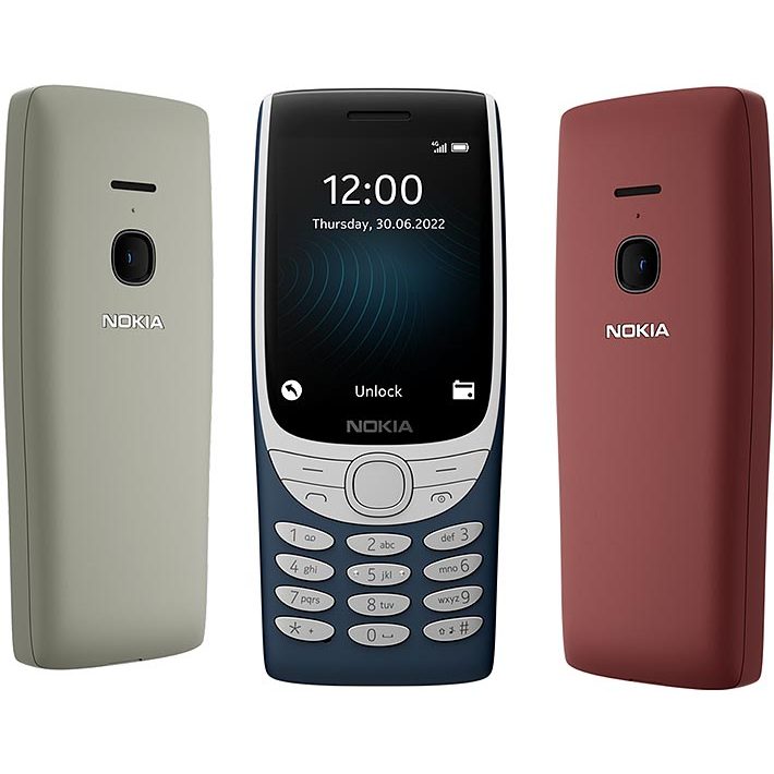 NOKIA 8210 4G LTE 2.8" โทรศัพท์มือถือพื้นฐานสแตนด์บายนานต้นฉบับครบชุด