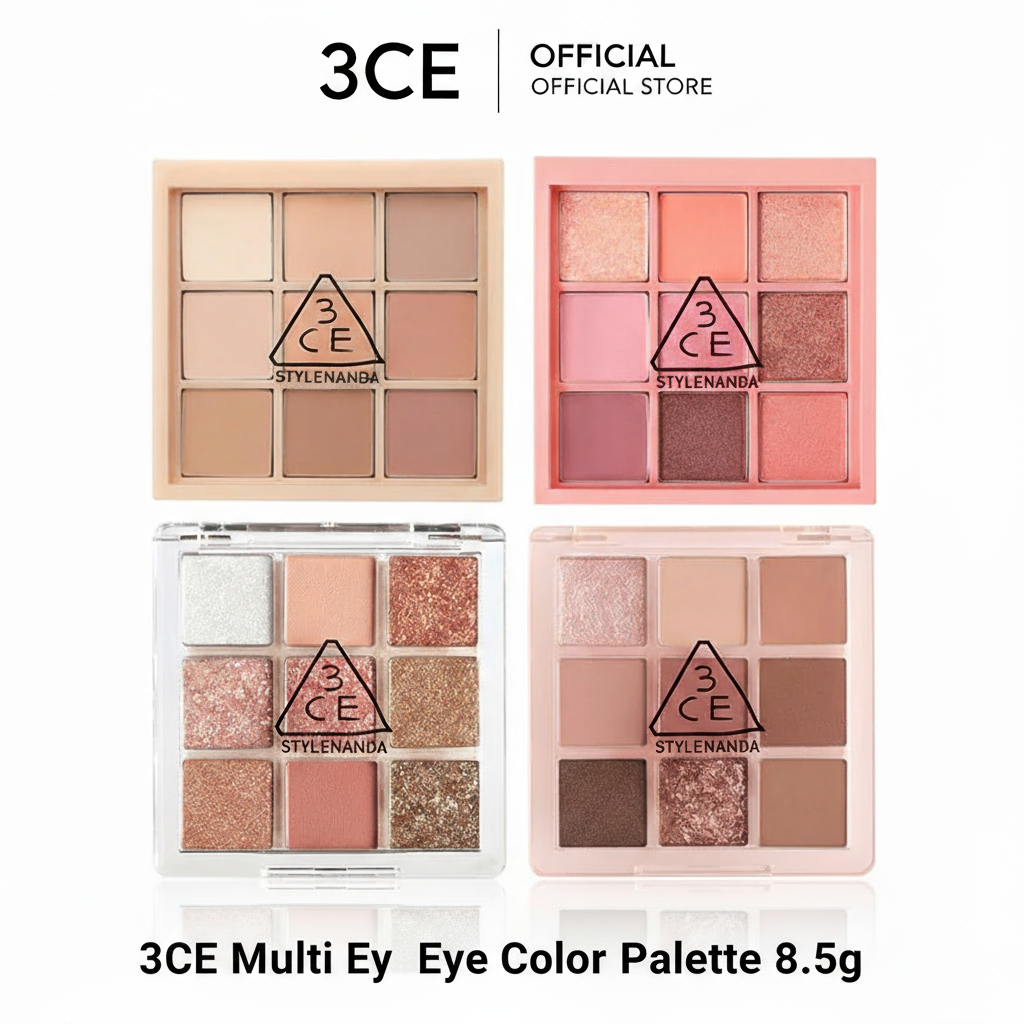 3CE Multi Eye Color Palette พาเลทตาสุดปัง ตัวมัมเกาหลี มี 9 สีในตลับเดียว