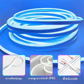 Neonไฟเส้น LED RGBIC นีออน ยืดหยุ่น 🌈ไฟแต่งห้อง สร้างบรรยากาศ | ควบคุมผ่านรีโมท/แอปมือถือ USB เปลี่ยนสีได้หลายโหมด
