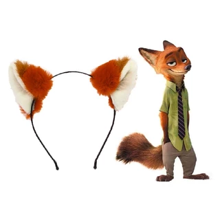 Zootopia สัตว์น่ารักหู Hairhoop บทบาทเล่น fox แถบคาดศีรษะ