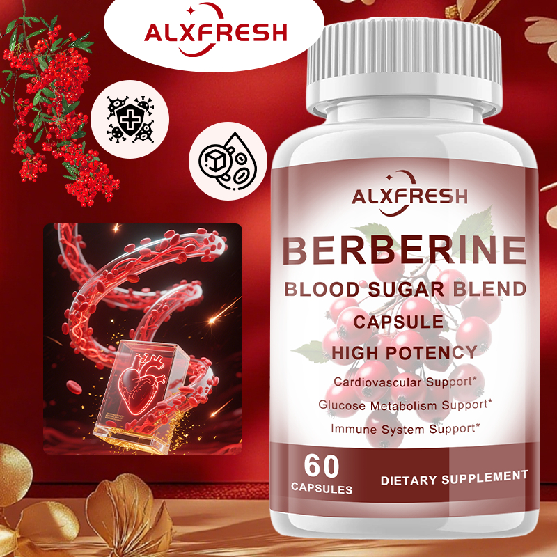Berberine 1500มก. พร้อมอบเชย Ceylon สําหรับอาหารเสริมสุขภาพ Metabolsm Heart Engery Digestive