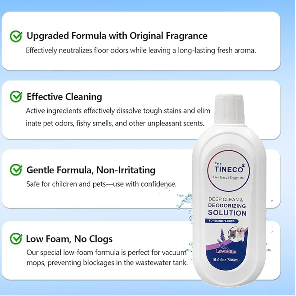 สําหรับ Tineco – น้ํายาทําความสะอาดพื้น 500ml  2 (ต้นฉบับ + ลาเวนเดอร์) Deep Clean & Deodorizing ปลอดภัยสําหรับ S3 / S5 / S5 Combo / S6 / S7 Series - รูปที่ 3