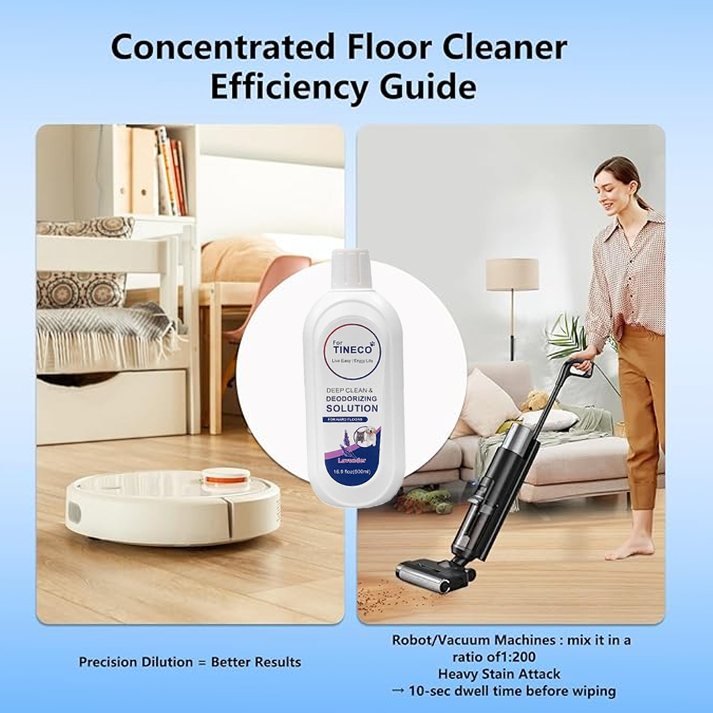 สําหรับ Tineco – น้ํายาทําความสะอาดพื้น 500ml  2 (ต้นฉบับ + ลาเวนเดอร์) Deep Clean & Deodorizing ปลอดภัยสําหรับ S3 / S5 / S5 Combo / S6 / S7 Series - รูปที่ 6