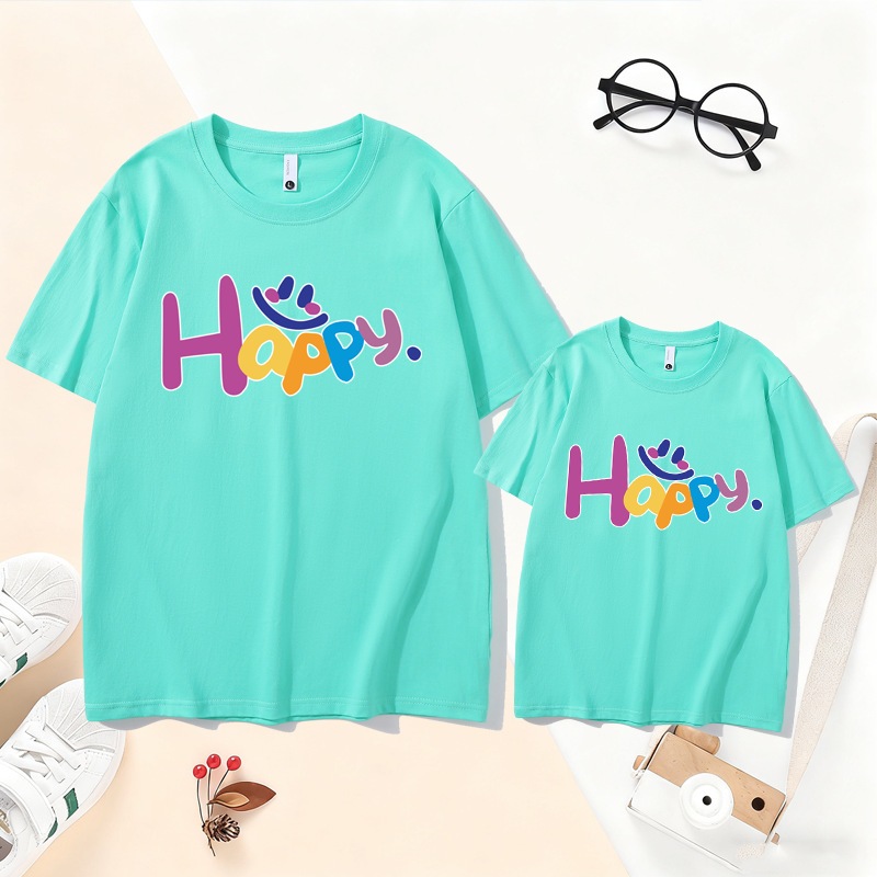 ชุดทีเชิลและบลัซerdemสำหรับครอบครัว ทำจากฝ้าย ใช้ในเทศกาลคริสต์มาส