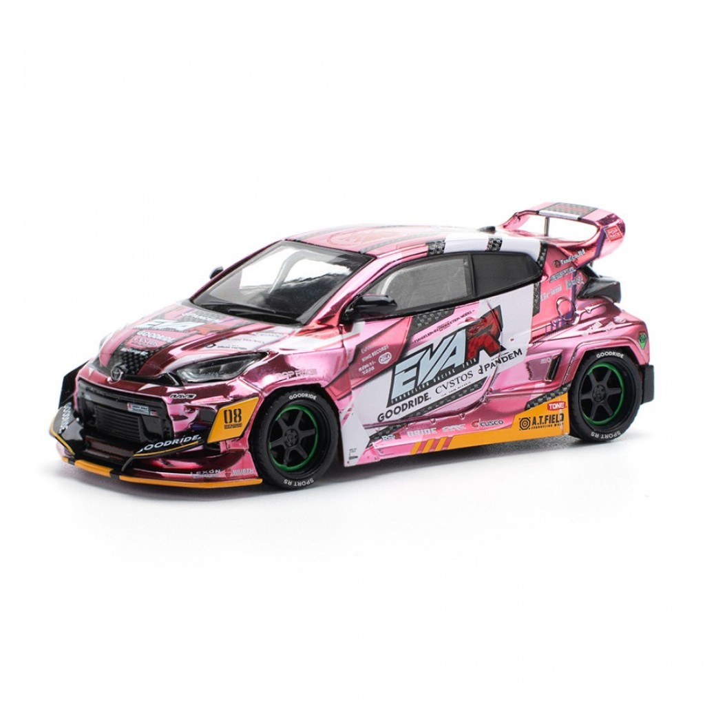 ป๊อปเรซ ราคา640220 1/64 EVA RT PRODUCTION MODEL CUSTOM TYPE-08 GOODRIDE GR YARIS รถโมเดลขนาดDiecast