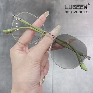 LUSEEN Eyeglasses Photochromic And Anti Radiation Glasses Round Full Rim Eyeglass For Men Women AG2267