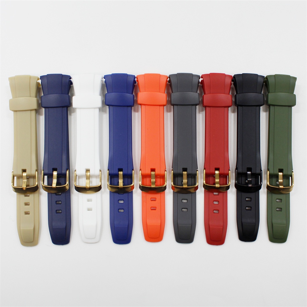 สายนาฬิกาสําหรับ WVA-M640 M650 / WVQ-M410 ยางนุ่มสายนาฬิกาสร้อยข้อมือ TPU นาฬิกาอุปกรณ์เสริมมาพร้อมก