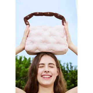 MANLUO Puffer Bag กระเป๋าเดินเล่น กันน้ำ สบายน่ารัก ใช้ประจำวัน สำหรับผู้หญิง