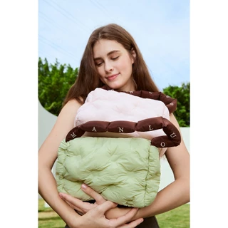 MANLUO Puffer Bag กระเป๋าเดินเล่น กันน้ำ สบายน่ารัก ใช้ประจำวัน สำหรับผู้หญิง
