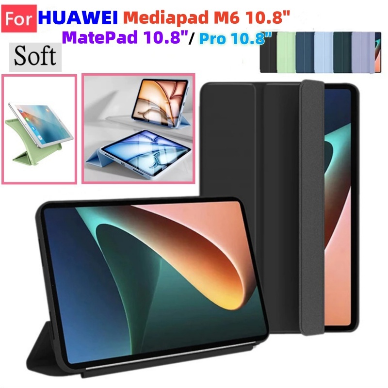 สําหรับ HUAWEI Mediapad M6 10.8 SCM-AL09/W09 แท็บเล็ต PU หนังสําหรับ Matepad pro 10.8 นิ้ว