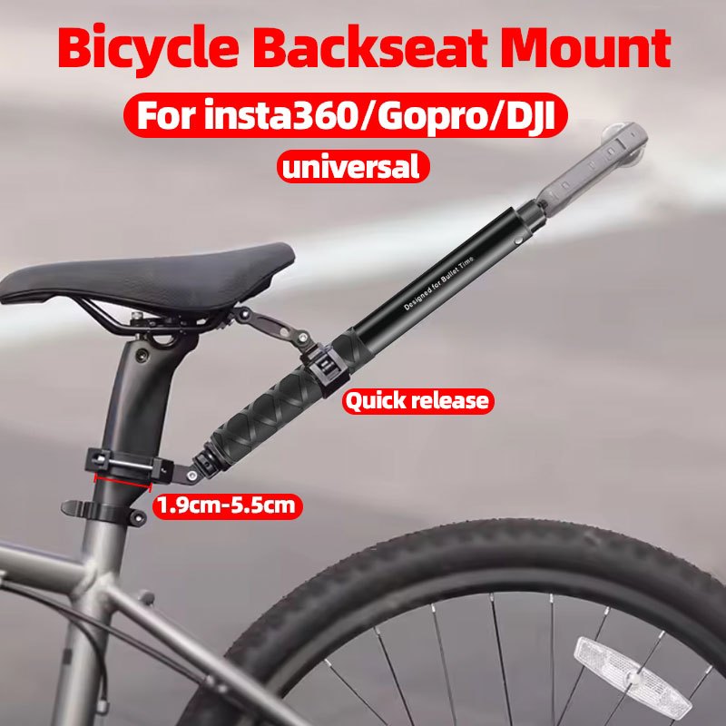 แฮนด์จักรยานขายึดโลหะสําหรับ Insta360 X5, X4, X3, One X2, X / GoPro / DJI Action กล้องอลูมิเนียมอัลลอยด์ 3rd Person View Selfie Stick อุปกรณ์เสริมจักรยาน Bike Mount