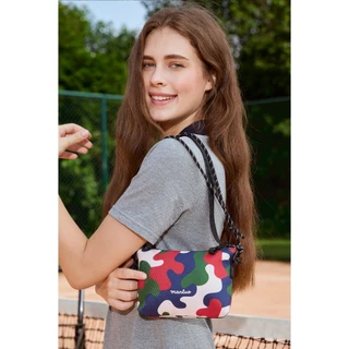 MANLUO Urban Mini กระเป๋าสะพายผ้าใบลายพราง กันน้ำ น้ำหนักเบา Crossbody Unisex พร้อมส่งในไทย
