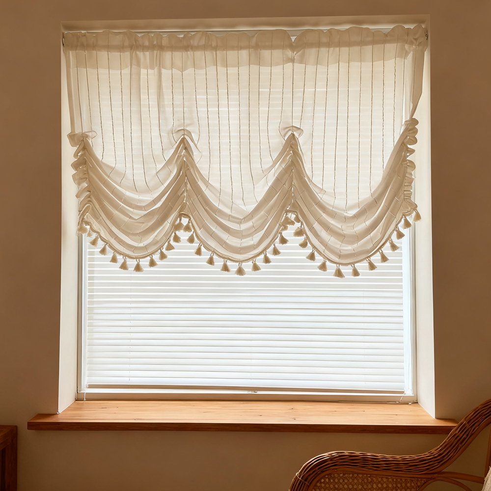 แนะนำ ผ้าม่าน ผ้าม่านผ้าลินินธรรมชาติ แบบแขวน หลายทาง สําหรับหน้าต่าง ลูกโป่ง ราคาพิเศษ มีเก็บเงินปลายทาง