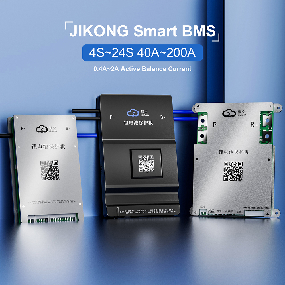 JIKONG BMS Active Balance 4S 8S 16S 20S 24S 50A 100A 200A Lifepo4 Li-Ion สมาร์ท BMS BT RS485 JKBMS
