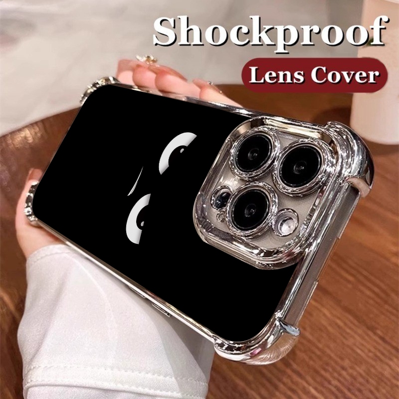 SAMSUNG Eyes AngryปลอกสีดําสําหรับSamsung S25 S25ULTRA S21FE Ultra S21 Ultra S23FE S22 S21 Plus A73 