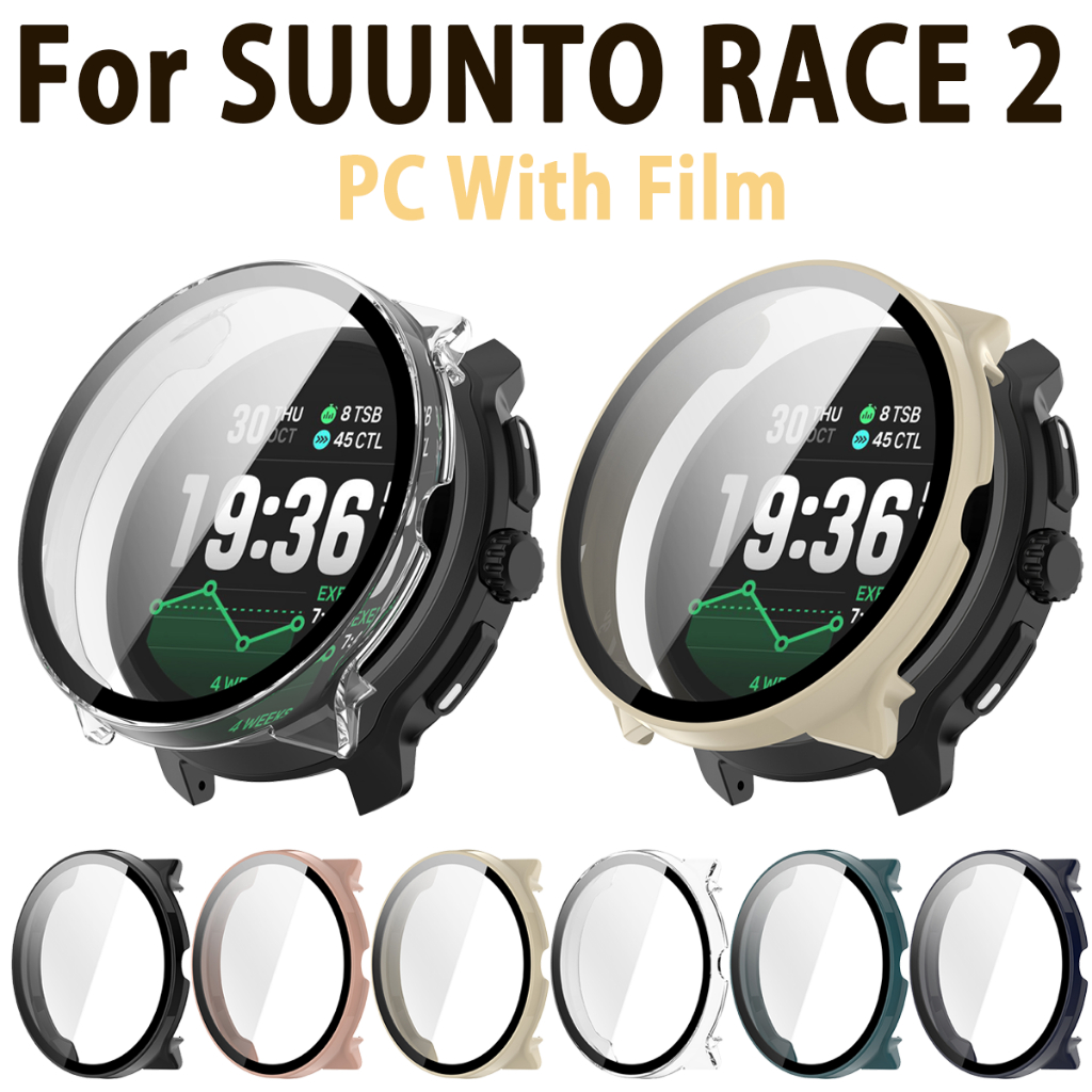 สําหรับ SUUNTO RACE 2 PC ฟิล์มกระจกนิรภัยป้องกันรอยขีดข่วนนาฬิกากันชนป้องกันหน้าจอ Shell