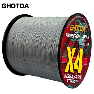 GHOTDA สายตกปลาระยะทาง 100 เมตร ทำจาก PE มีทั้งหมด 4 เส้น ทนทาน และมีให้เลือกหลายสี