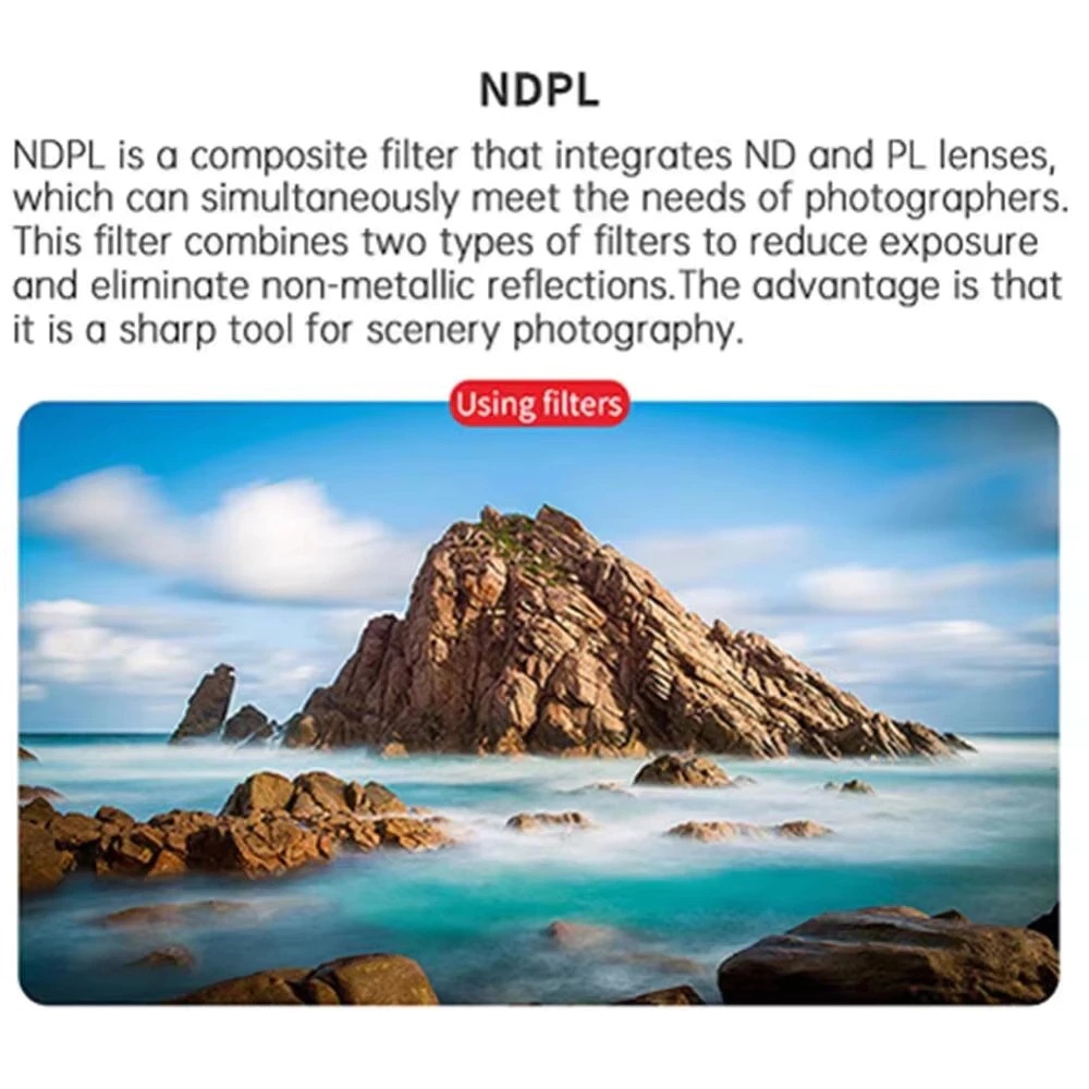 สําหรับ SJCAM C300/ C400 กล้องกีฬากรอง CPL STAR NIGHT NDPL ND Light Reduction UV เลนส์ป้องกันอุปกรณ์เสริมการถ่ายภาพกลางแจ้ง - รูปที่ 5