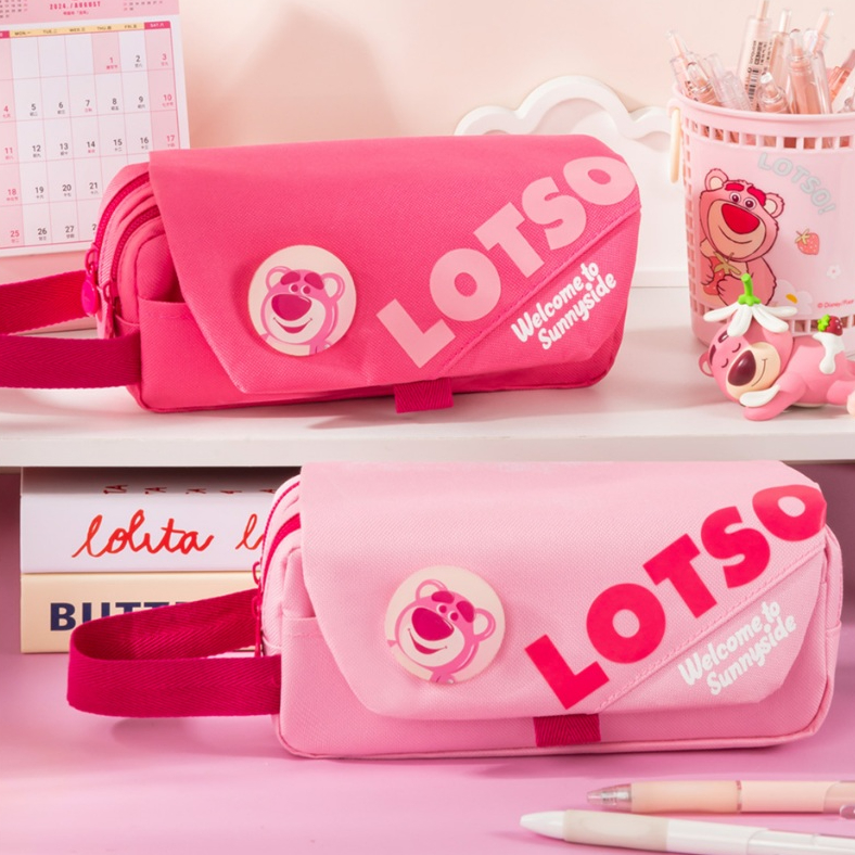 ดิสนีย์ปากกากระเป๋าอุปกรณ์การเรียนรู้ที่เรียบง่ายลมกล่องเครื่องเขียนความจุขนาดใหญ่น้ำหนักเบากรณีดินสอสำหรับสาว ๆ