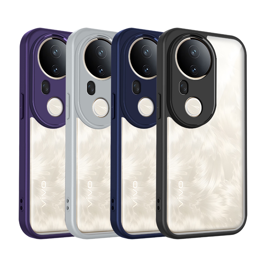 เคสกันกระแทก VIVO T1X T2X T2 Pro T3X T3 Lite T4X T4R T4 Pro T4 Lite X80 lite 4G 5G ปลอกฝาครอบโปร่งใส