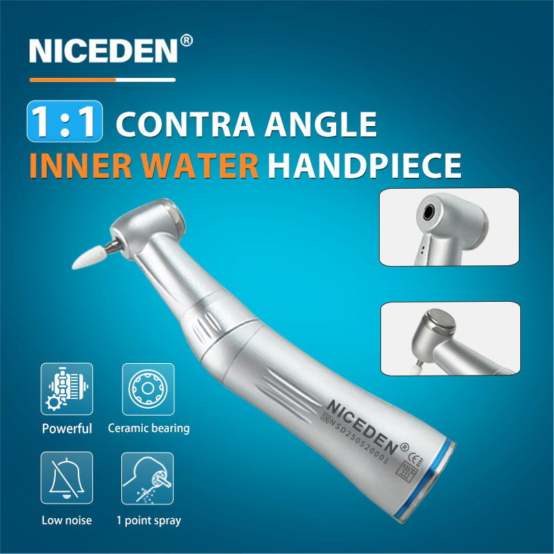 NICEDEN Dental Low Speed Handpiece Contra Angle-WH