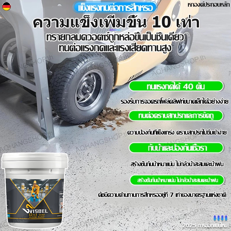 🏆2025 อัปเกรดใหม่🏆สีทาพื้นลายหินอ่อน 12in1ทาพื้นภายใน โรงงาน โกดัง ออฟฟิศ สีอีพือกซี่ทราย สีรองพื้นอีพ็อกซี่ สีอีพ็อกซี่ทาพื้น สีทาพื้นอีพ็อกซี่ ความแข็งสูง ทนทาน - รูปที่ 3