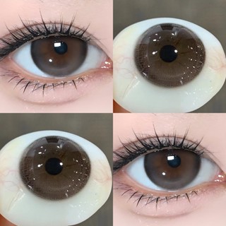 KSSEYE คอนแทคเลนส์สี 2 ชิ้น Softlens สีน้ำตาล-ฟ้า 14.5 มม. ต…