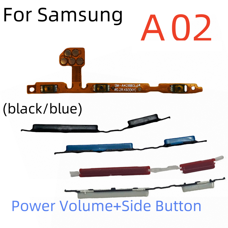 สําหรับ Samsung A02 Power Volume Flex ON OFF Switch Out ปุ่มด้านข้าง Flex Cable