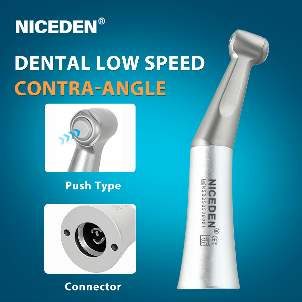 NICEDEN หัวเจาะฟันความเร็วต่ำ แบบมุมตรง Low Speed Handpiece Contra Angle