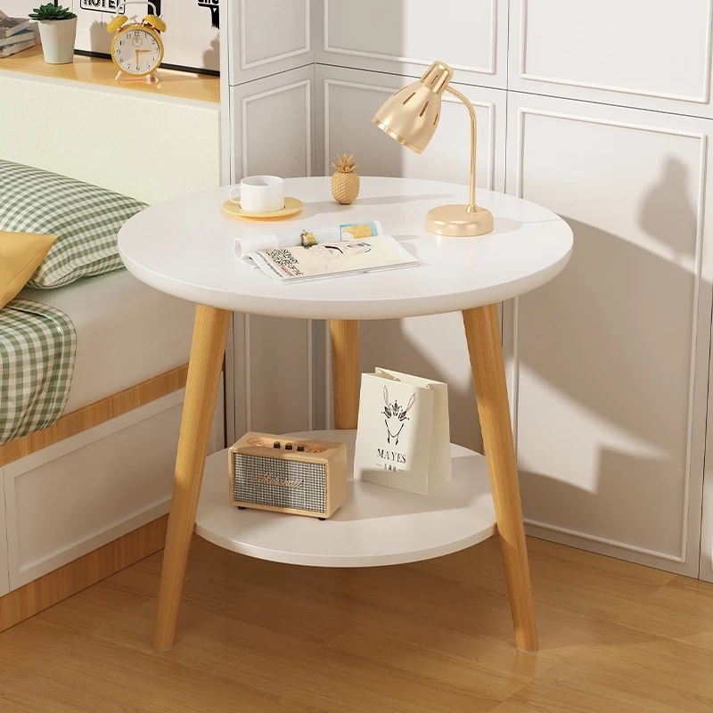 SY โต๊ะกาแฟ  โต๊ะกลมมินิมอล 30*30/40*40cm  ของแต่งบ้าน มินิมอล ห้องนอน สีขาว ห้องนั่งเล่น  side table - รูปที่ 1