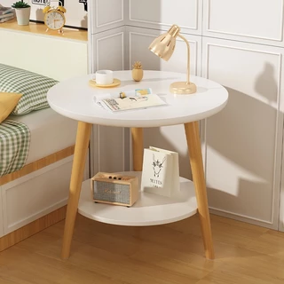 SY โต๊ะกาแฟ โต๊ะกลมมินิมอล 30*30/40*40cm ของแต่งบ้าน มินิมอล ห้องนอน สีขาว ห้องนั่งเล่น side table