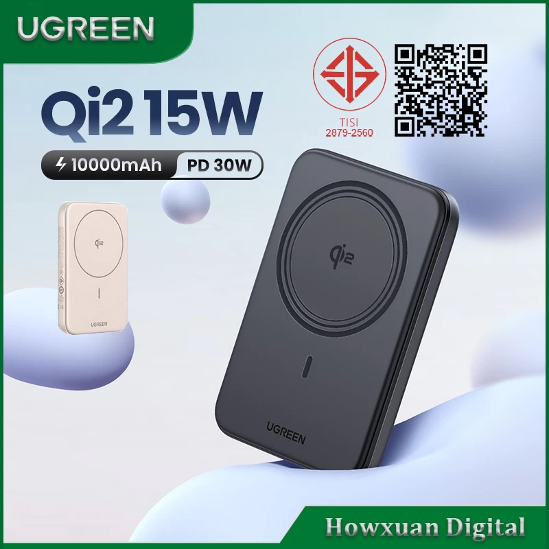 Ugreen Qi2 Power Bank 15W 10000mAh Magnetic Wireless Fast Charging Powerbank เครื่องชาร์จแบบพกพา