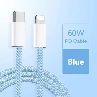 สายชาร์จ สีพาสเทล ชาร์จไวPD 66W สายยาว 1/1.5 /2เมตร Type-C to ชาร์จเร็วสำหรับ I&P 8–14