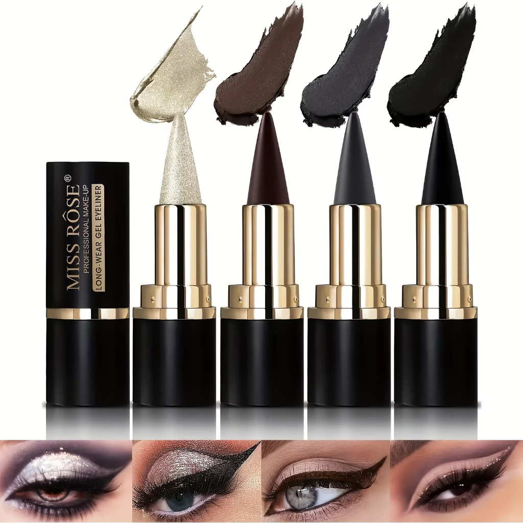 อายไลเนอร์เจล, Quick-Dry Matte Smudge Proof กันน้ํา Eye-liner ดินสอสําหรับผู้หญิงสาว Daily Party Stage แต่งหน้า