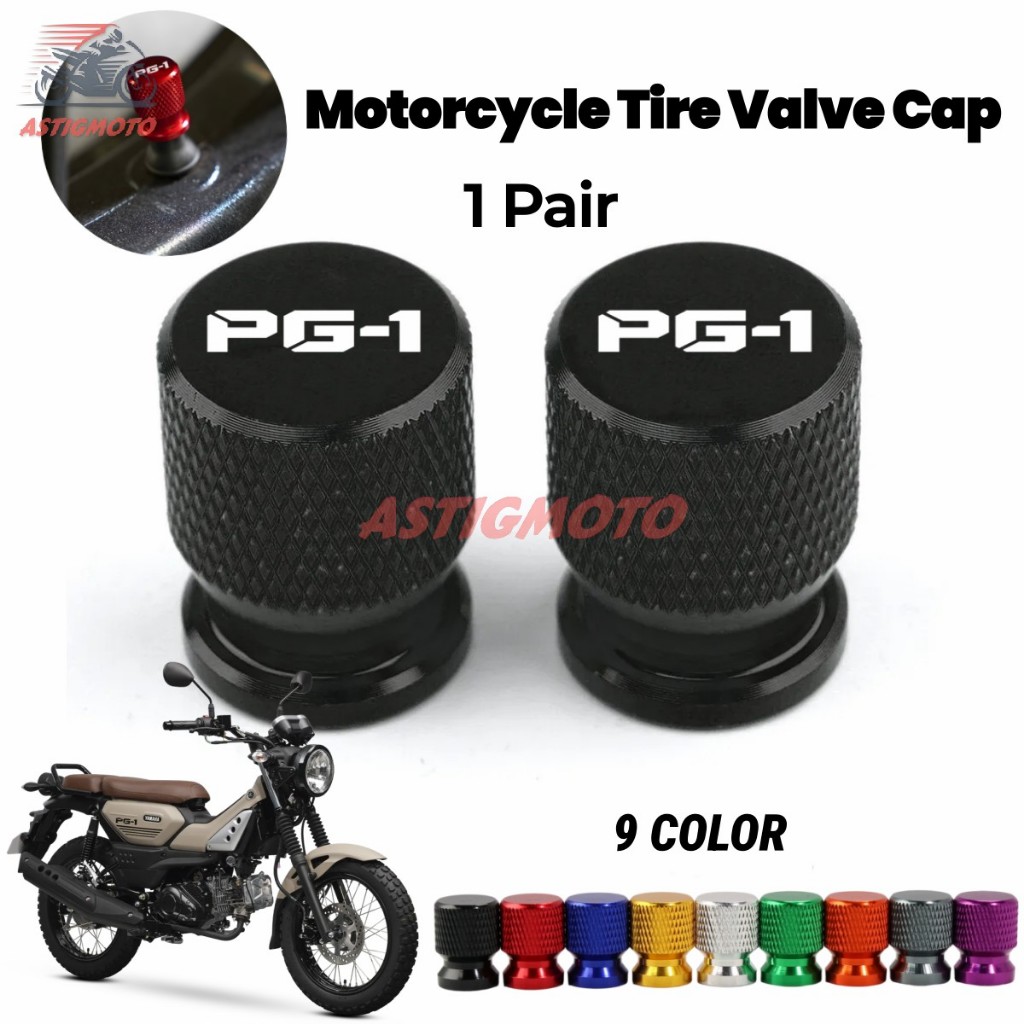 1 คู่สําหรับ YAMAHA PG-1 PG1 2023 2024 2025 รถจักรยานยนต์ CNC ยางฝาครอบวาล์ว
