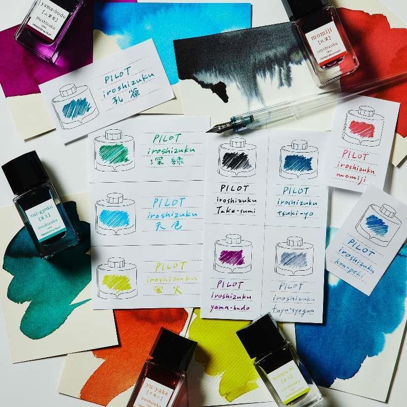 ญี่ปุ่นญี่ปุ่น PILOT PILOT สี Non-Carbon Non-Blocking ปากกา iroshizuku ปากกาสีหมึก 15ml