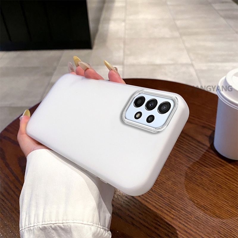 SAMSUNG กรณีสําหรับSamsung A13 4G A13 5G A23 ซิลิโคนผิวระดับไฮเอนด์รู้สึกเคสโทรศัพท์ 2 ใน 1 การออกแบบความงามเครื่องรางฟังก์ชั่นดูดแม่เหล็กและเชือกฟรี - รูปที่ 7