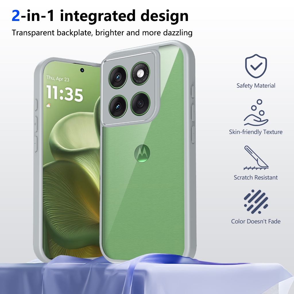 [คลังสินค้าพร้อม] เคสโทรศัพท์กันกระแทกใส Motorola Edge 60 60S 60Fusion 60Pro 60Pro Stylus G Stylus 4