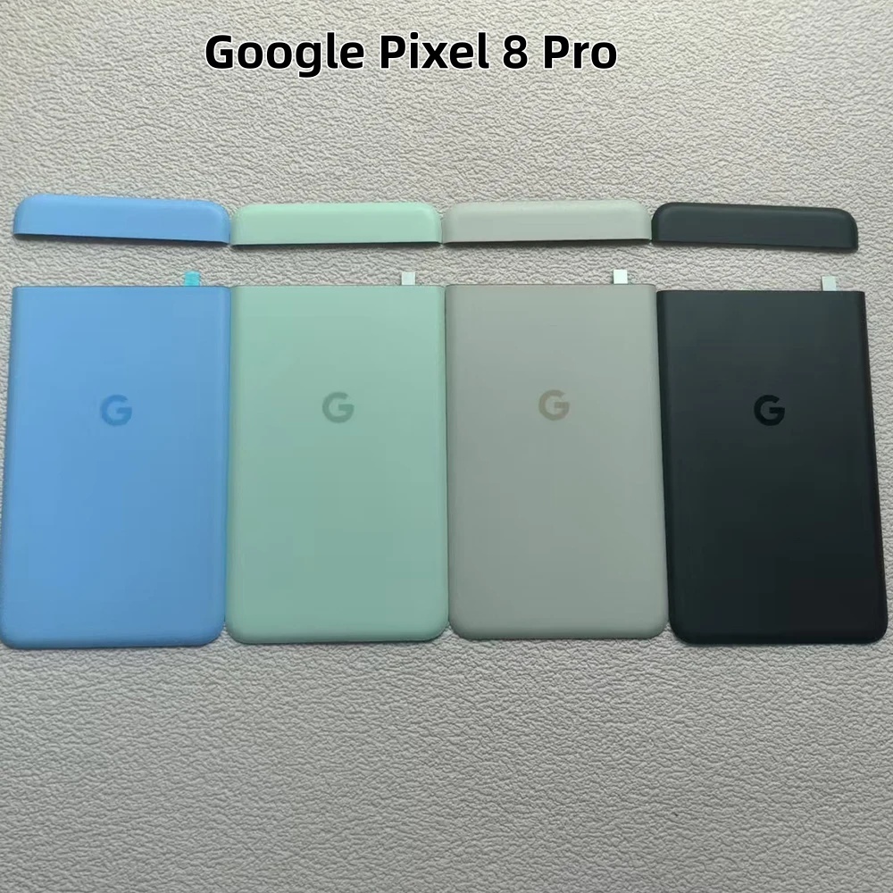 คุณภาพสูงฝาหลังแบตเตอรี่สําหรับ Google Pixel 8 Pro GC3VE G1MNW กระจกด้านหลังด้านหลังด้านหลังแบตเตอรี