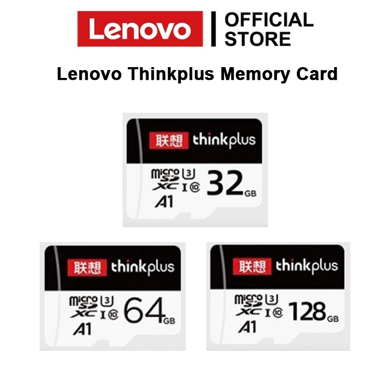 Lenovo บัตรหน่วยความจำ 100MB / วินาที บัตร TF ความเร็วสูง (32GB / 64GB / 128GB) บัตร Micro SD ชั้น 10