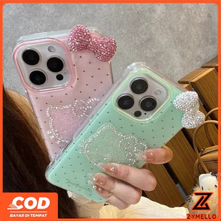 เหมาะสําหรับ OPPO Reno16F 16Pro 16C 15F 15ProMax 14F 14Pro 13F 13Pro 12F 12Pro 11F 11Pro 10Pro 8T 8Z 7Z 6Z Polka dot ภาษาอังกฤษ rhinestone ผีเสื้อ shockpro